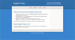 Desktop Screenshot of englishtutes.com