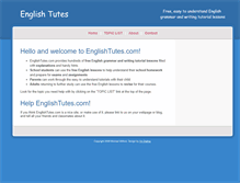 Tablet Screenshot of englishtutes.com